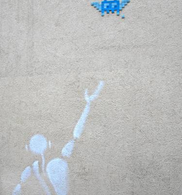 Oeuvre Invader et Jérôme Ménager