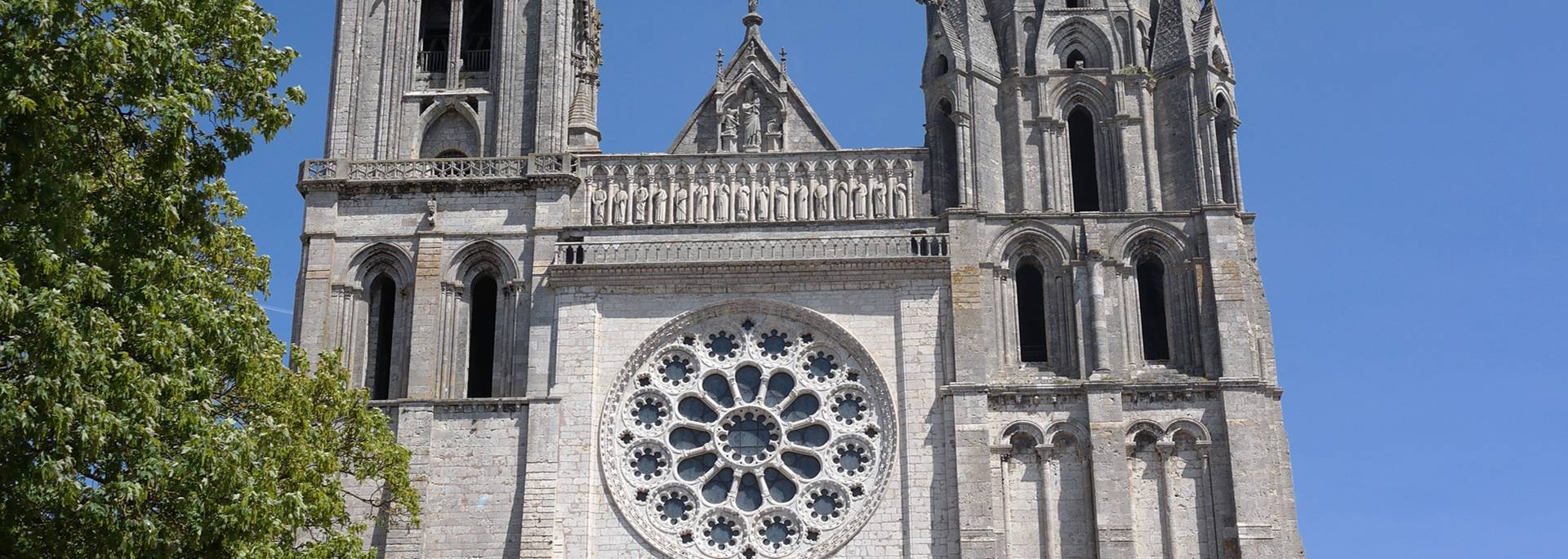 Chartres cathedral in spring