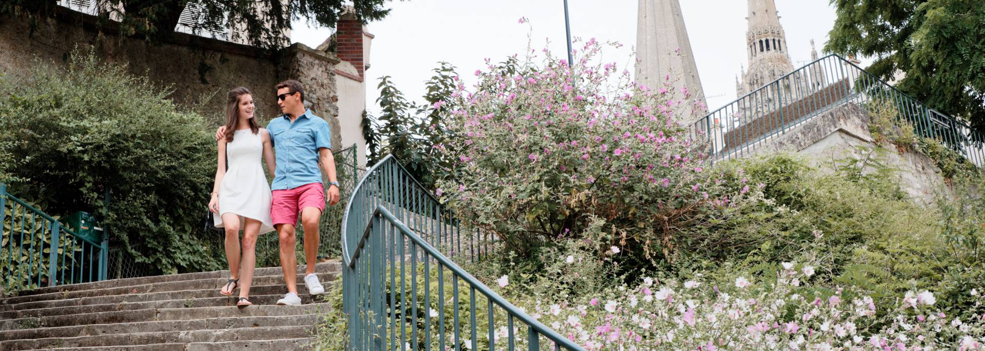 Couple sur le tertre de la poissonnerie