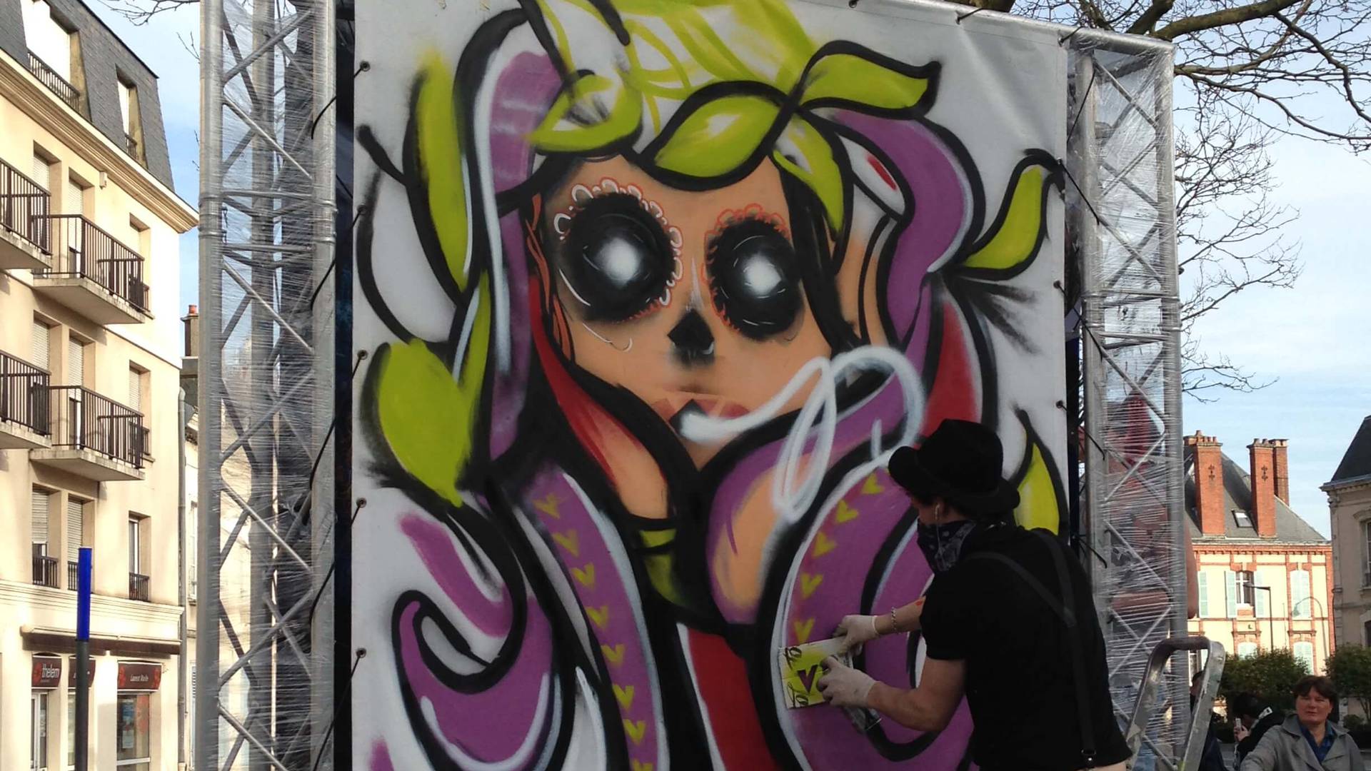 Street-Art lors du Boulevard du Graff