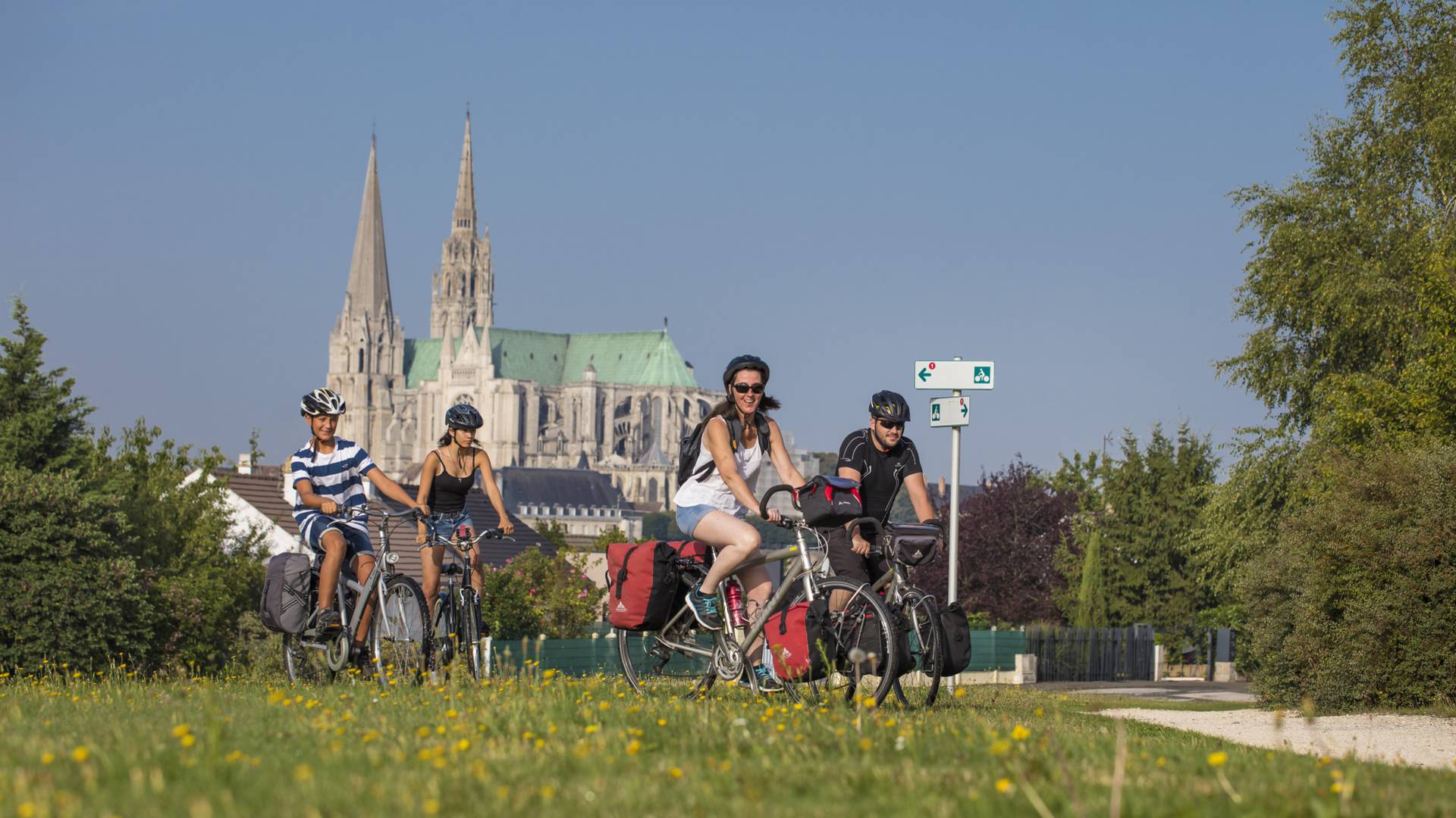 Balade vélo sur le plan vert