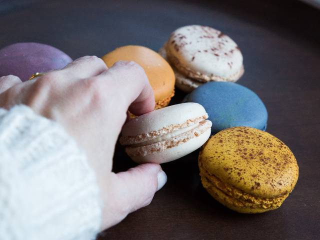 Dégustation de macarons